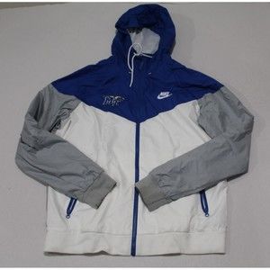 Nike Blue White Gray Windbreaker Jacket